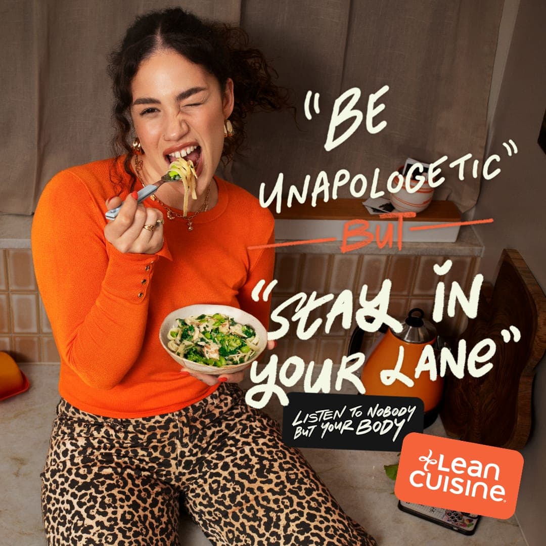 Lean Cuisine social post: Be unapologetic but stay in your lane